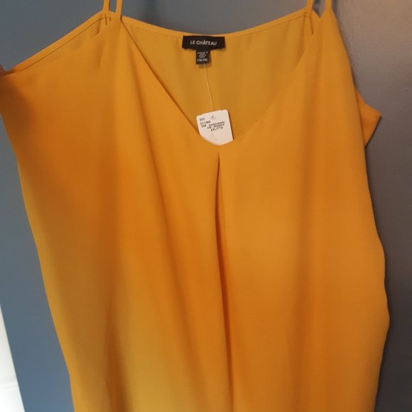 Yellow Tank Top Blouse - Picture 2 of 6
